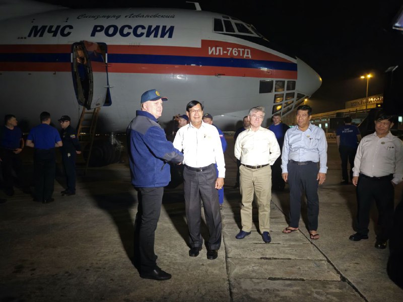 МЧС России направило в Республику Мьянма два самолета со спасателями для ликвидации последствий землетрясения